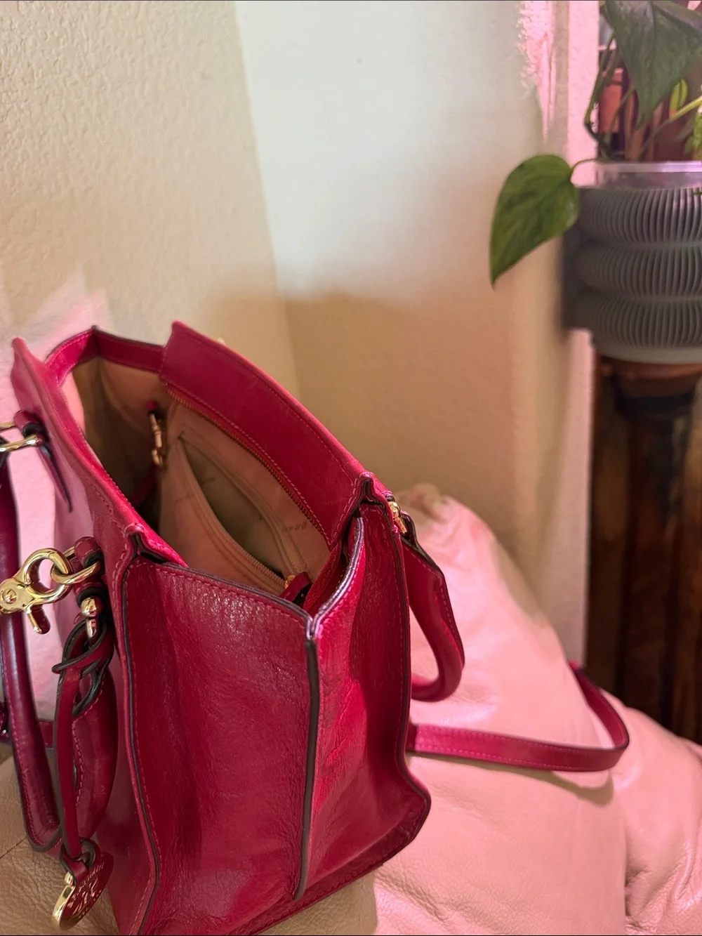 Brahmin Mini Priscilla Fuchsia Topsail